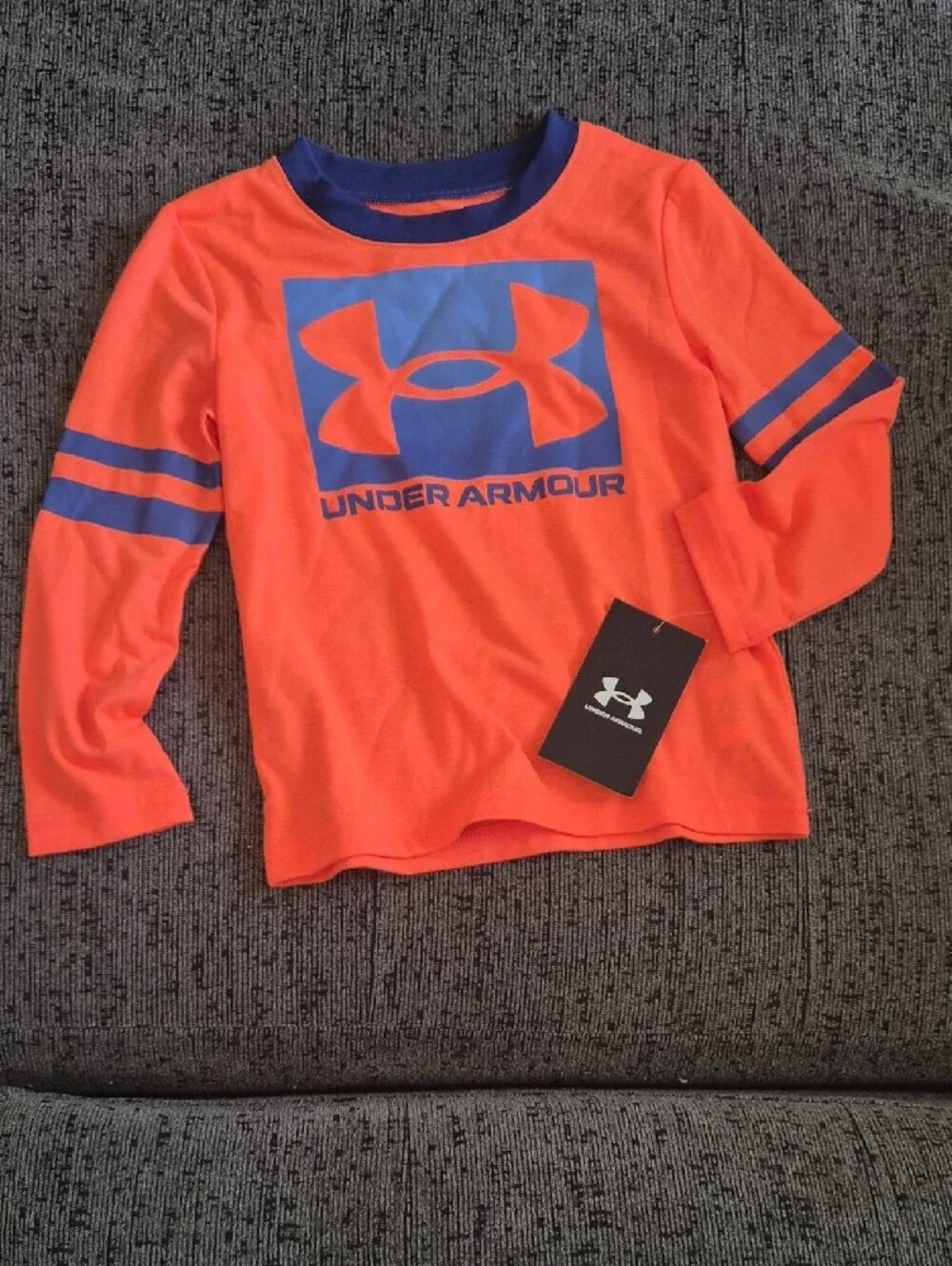 Under Armour Orange and Blue Kids' Logo Sweat Set